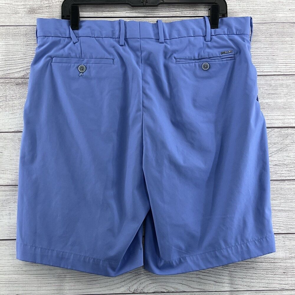 RLX Ralph Lauren Performance Golf Shorts Men's Size 36 Tailored Fit Light Blue - Picture 2 of 7
